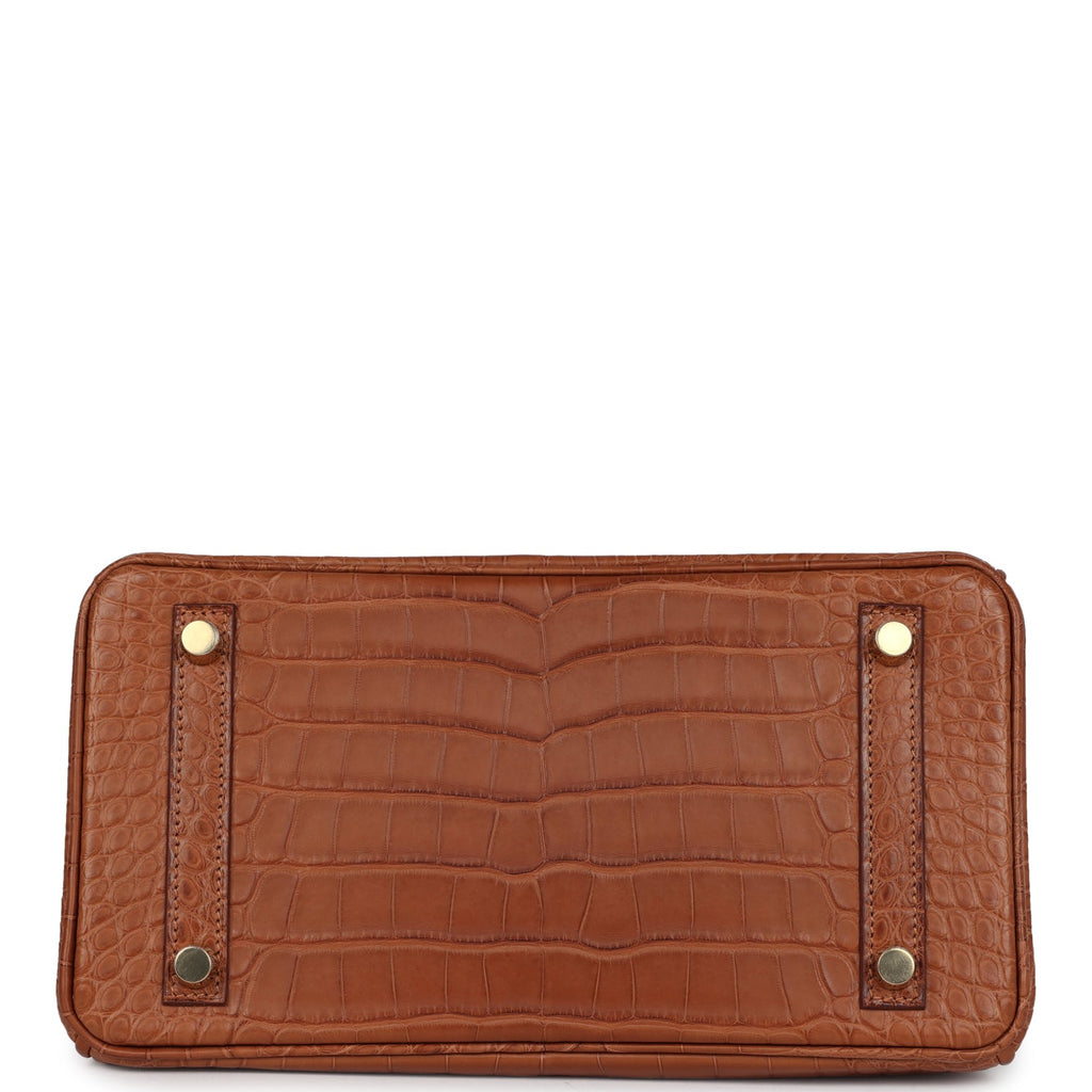 Hermès Birkin 25 Gold Matte Faux Leather Gold Hardware