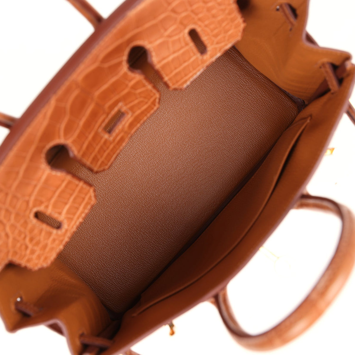 Hermès Birkin 25 Gold Matte Faux Leather Gold Hardware