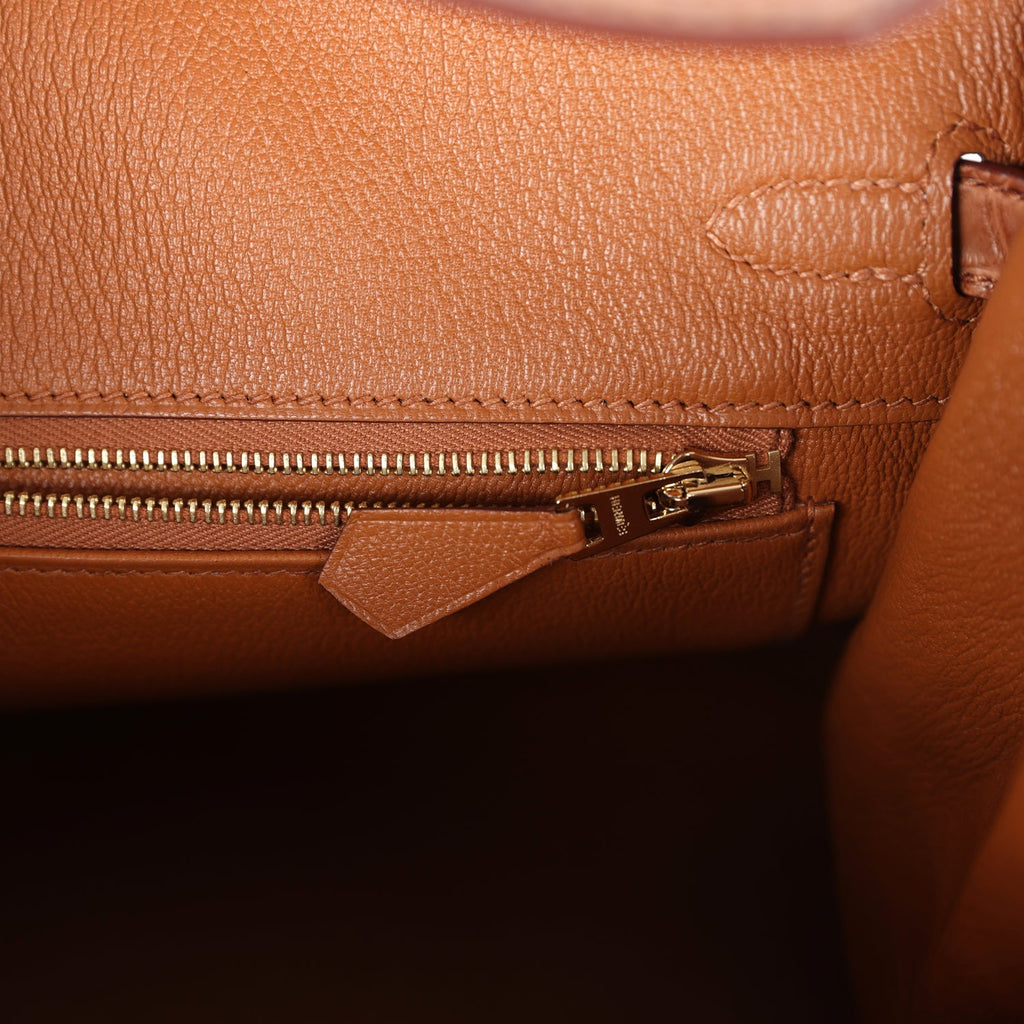 Hermès Birkin 25 Gold Matte Faux Leather Gold Hardware