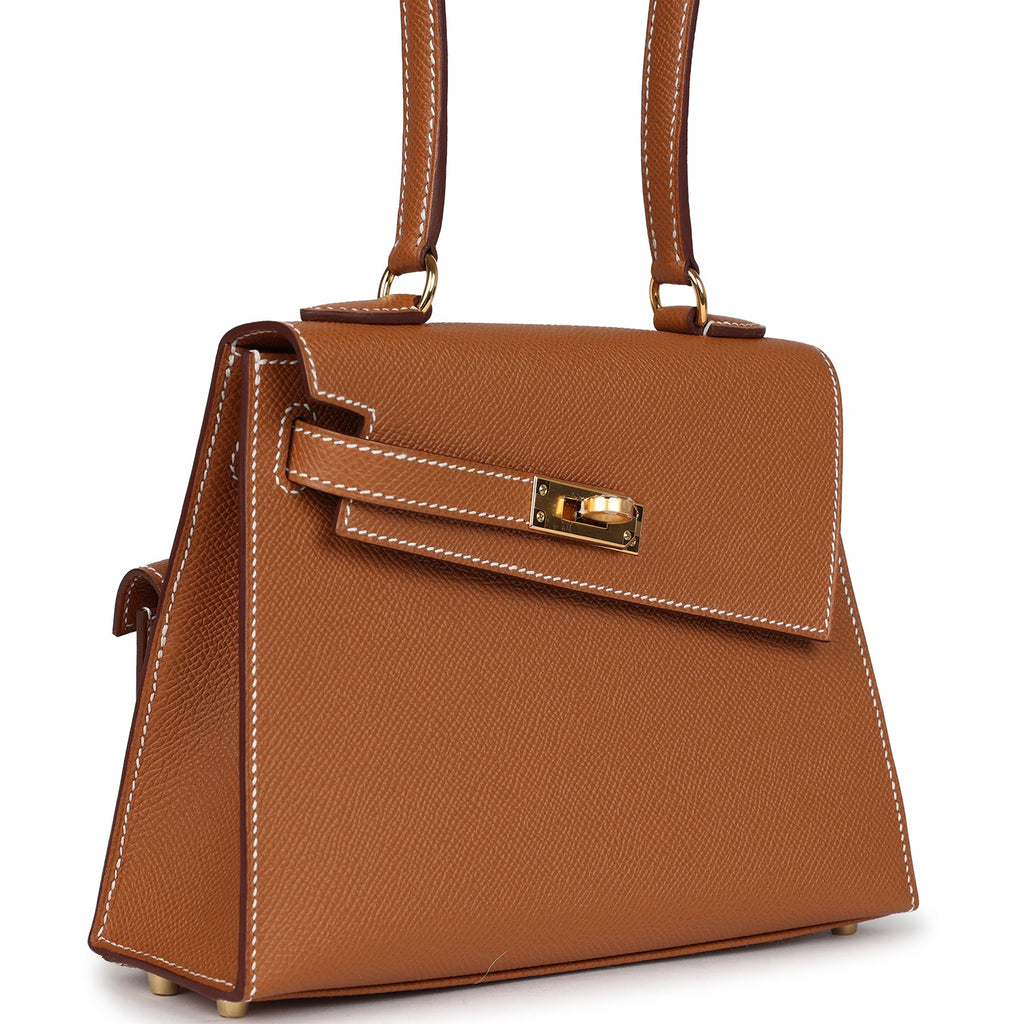 Hermès Kelly Sellier en Desordre 20 Gold Epsom Gold Hardware