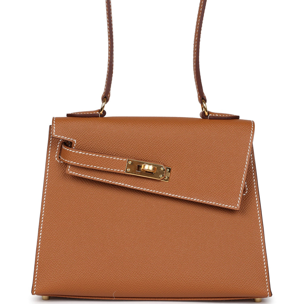 Hermès Kelly Sellier en Desordre 20 Gold Epsom Gold Hardware