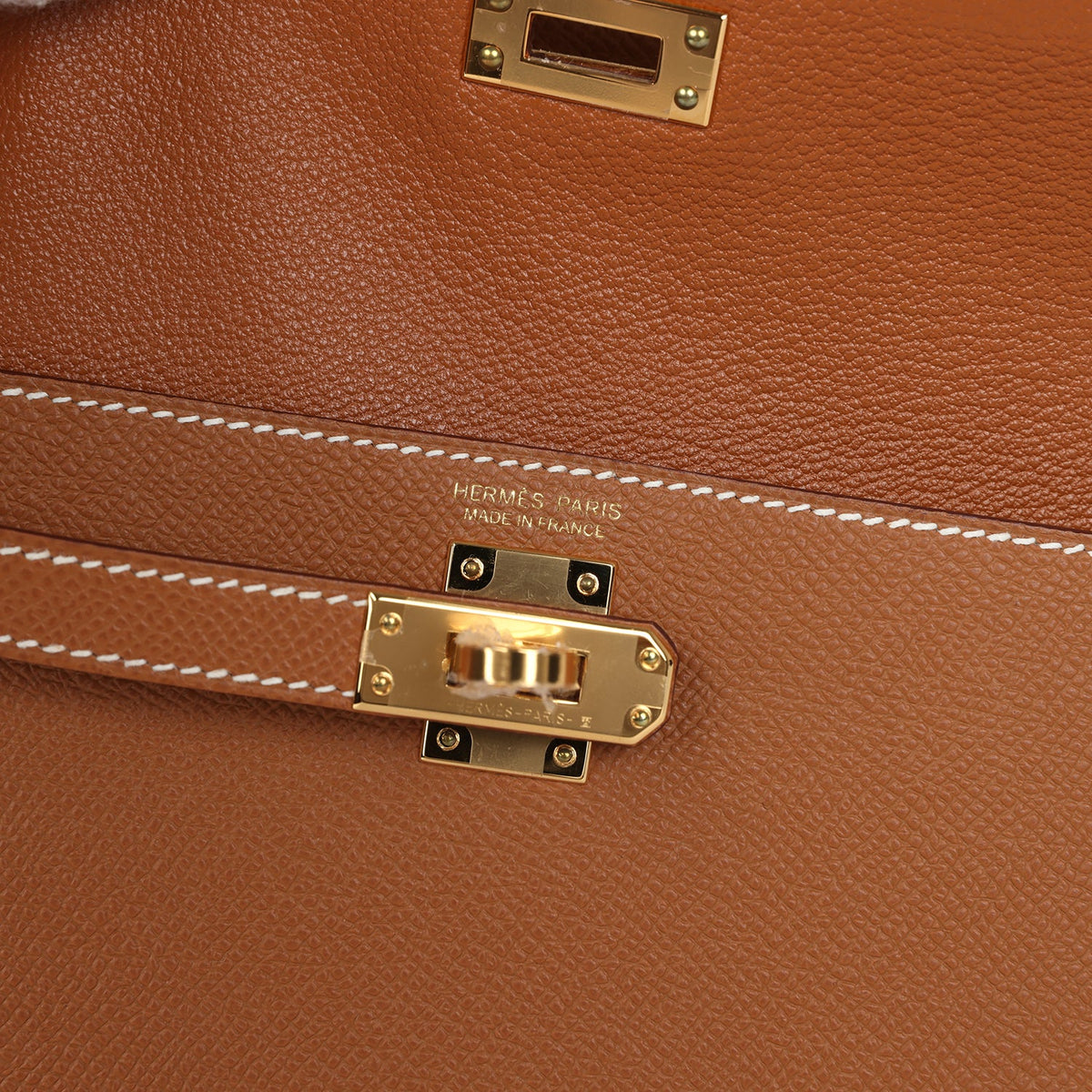 Hermès Kelly Sellier en Desordre 20 Gold Epsom Gold Hardware