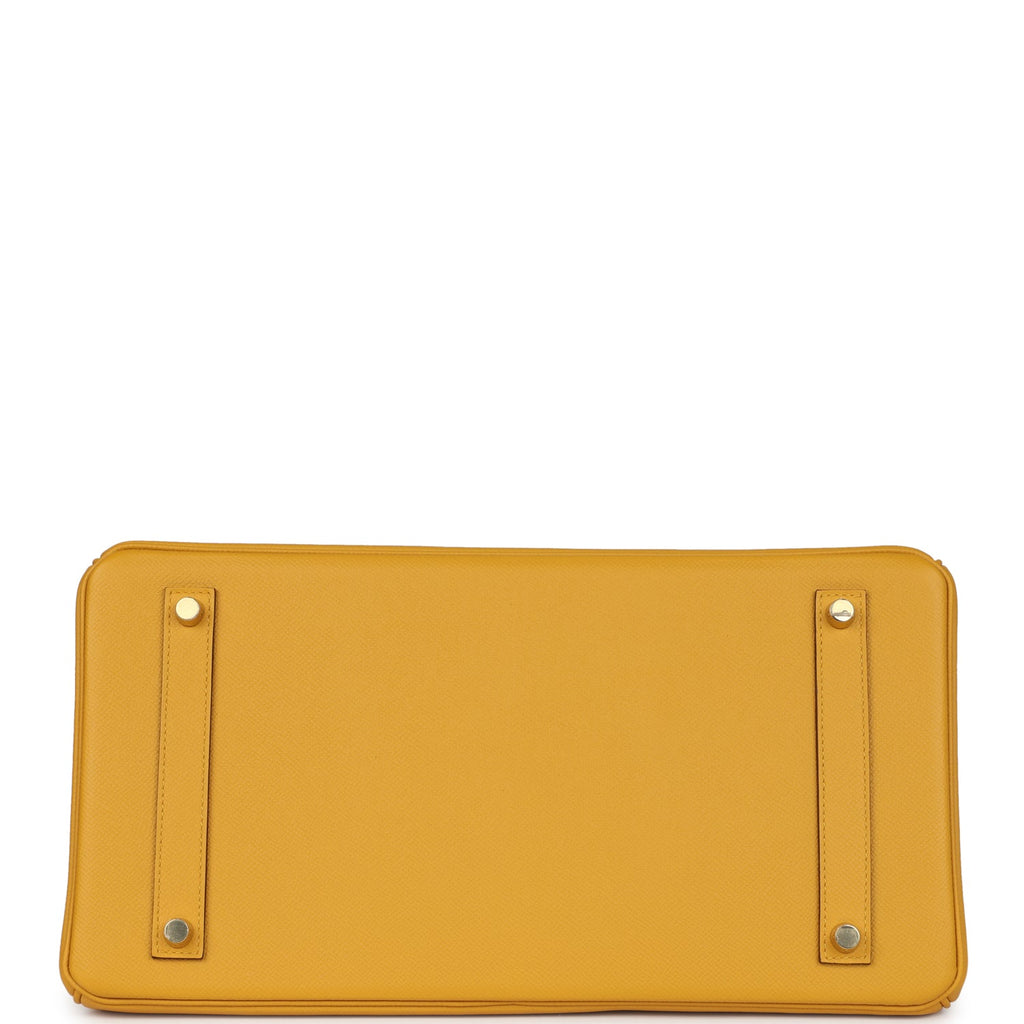 Hermès Birkin 35 Jaune Ambre Epsom Gold Hardware