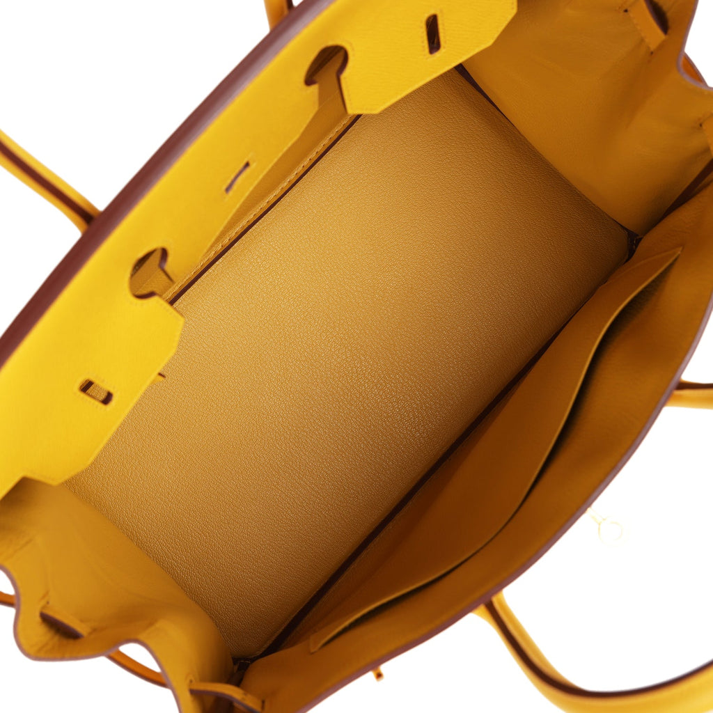 Hermès Birkin 35 Jaune Ambre Epsom Gold Hardware