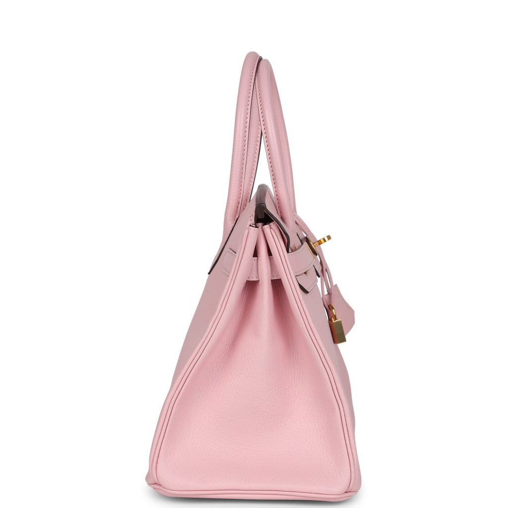 Hermès Birkin 30 Rose Sakura Chevre Mysore Gold Hardware