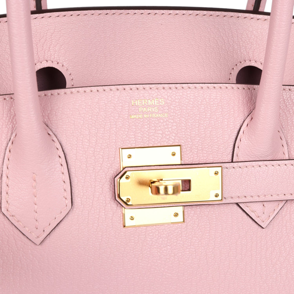 Hermès Birkin 30 Rose Sakura Chevre Mysore Gold Hardware