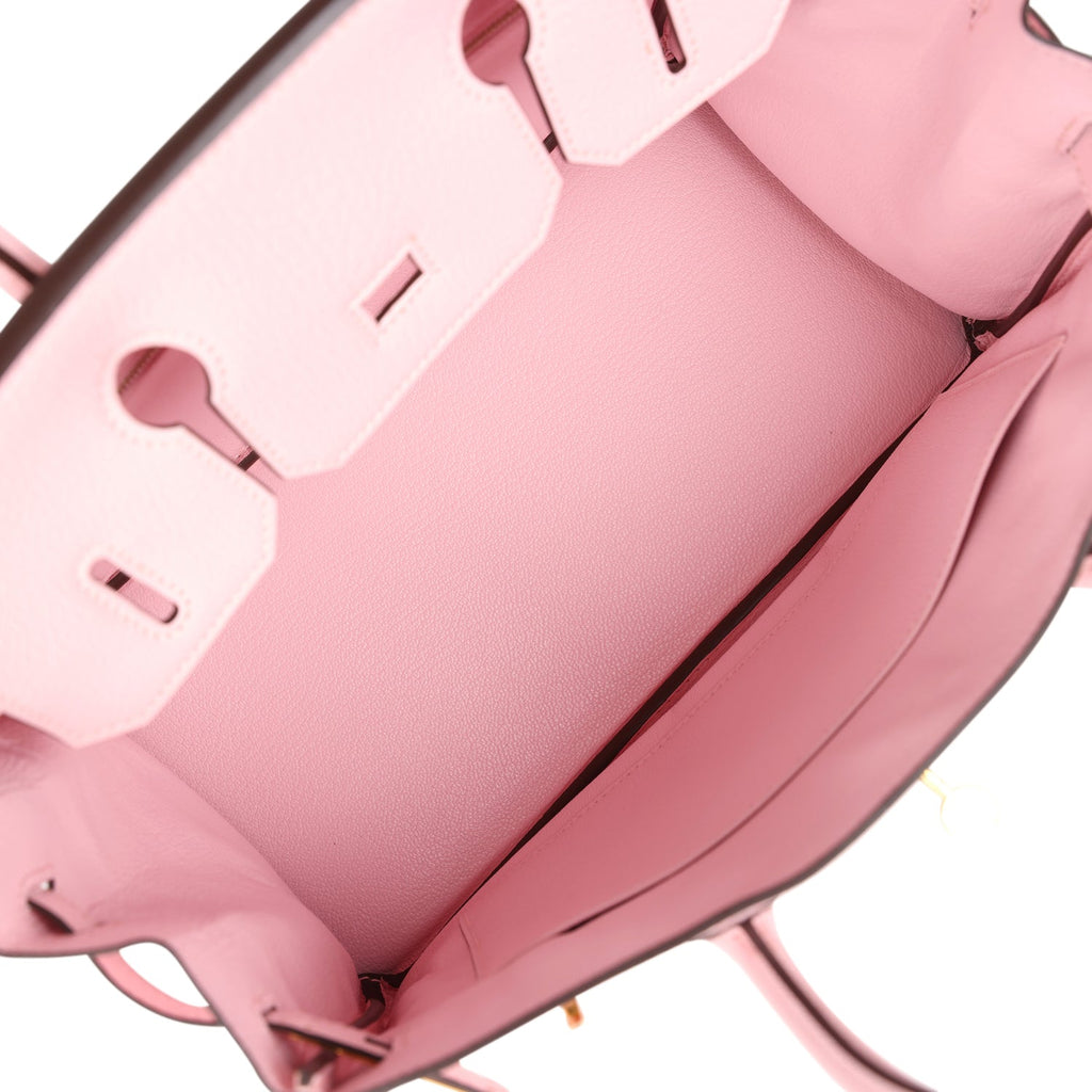 Hermès Birkin 30 Rose Sakura Chevre Mysore Gold Hardware