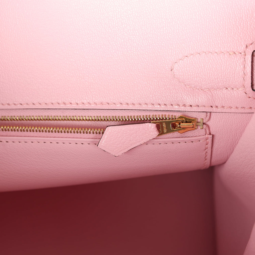 Hermès Birkin 30 Rose Sakura Chevre Mysore Gold Hardware