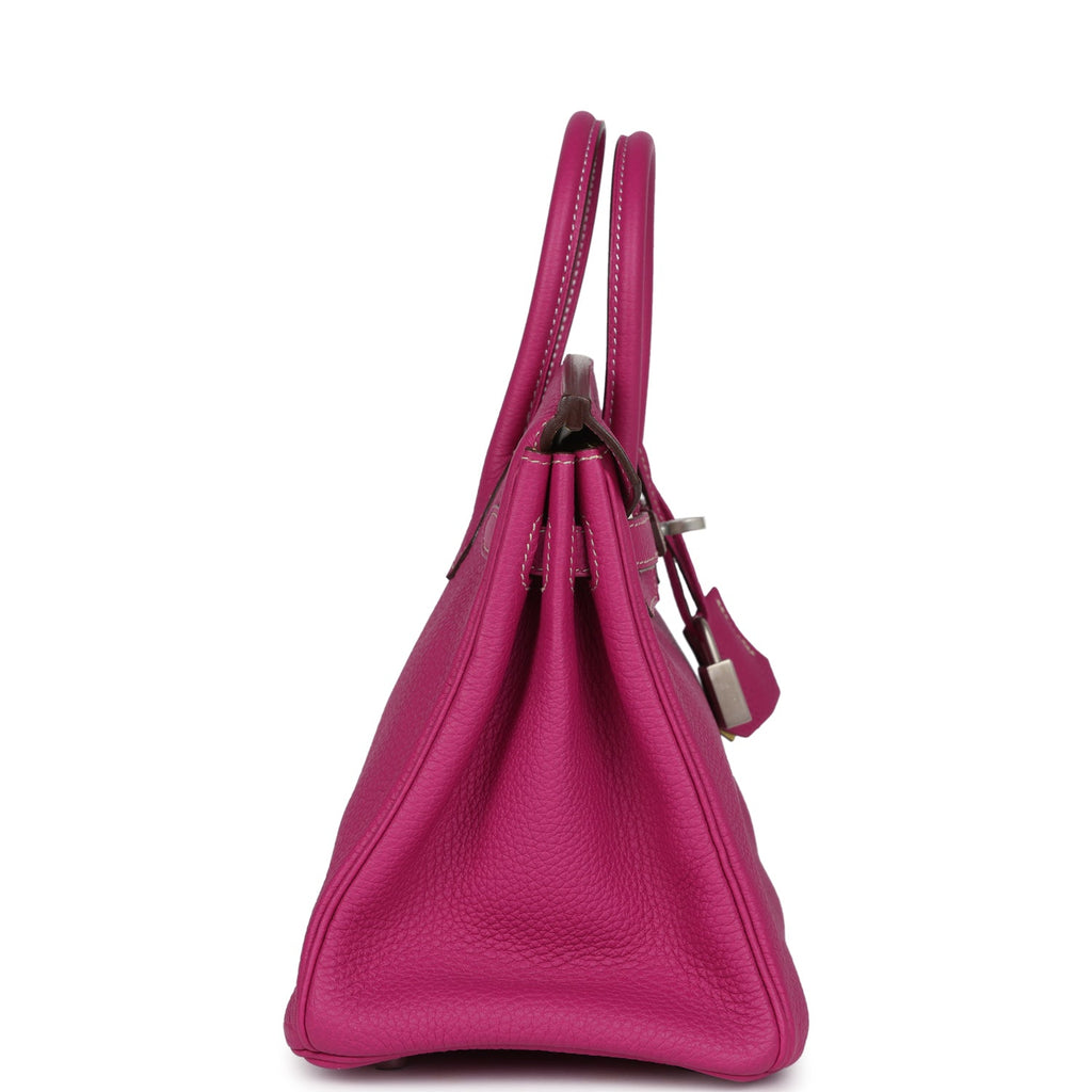 Hermès Special Order (HSS) Birkin 25 Rose Poupre Verso Togo Brushed Palladium Hardware