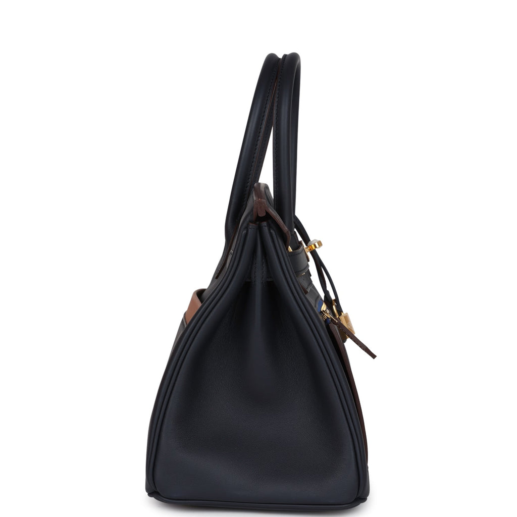 Hermès Colormatic Birkin 30 Caban, Black and Chai Swift Gold Hardware