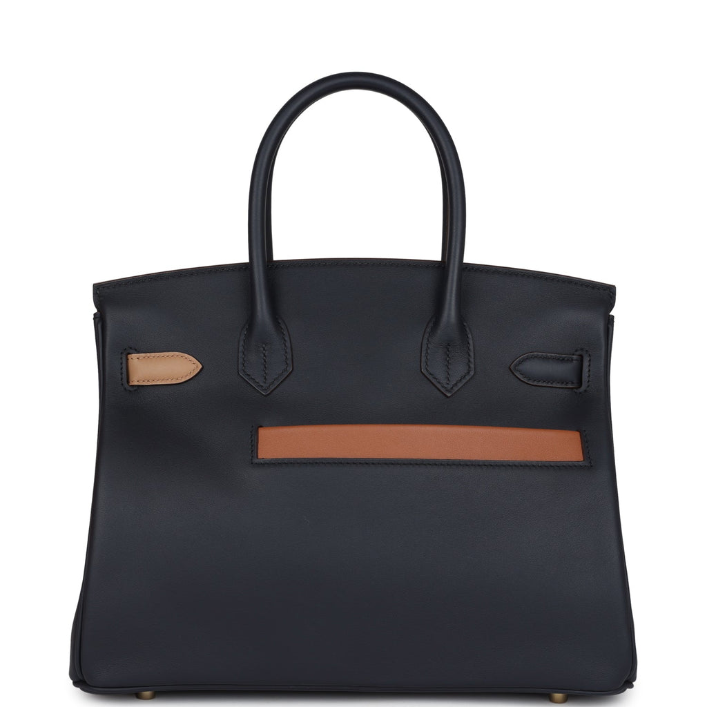 Hermès Colormatic Birkin 30 Caban, Black and Chai Swift Gold Hardware