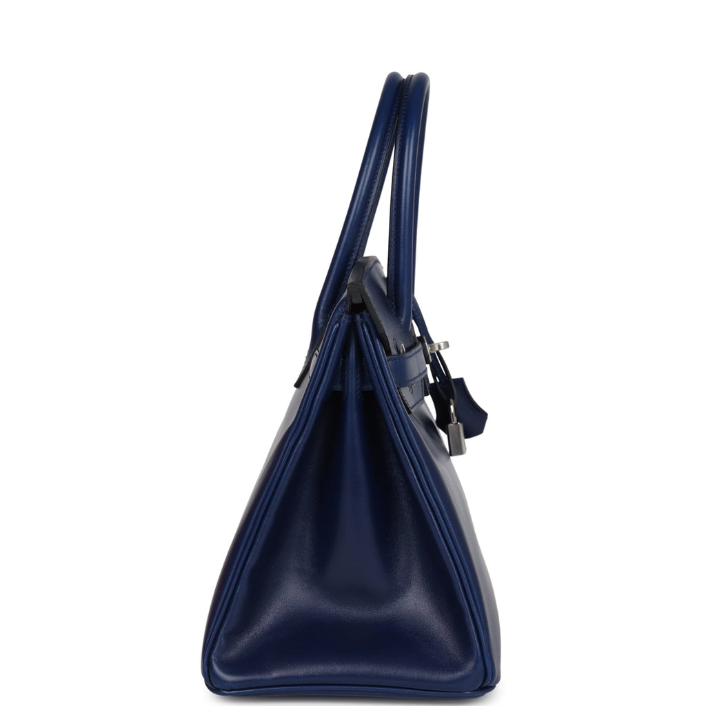 Hermès Birkin 30 Bleu Saphir Box Palladium Hardware