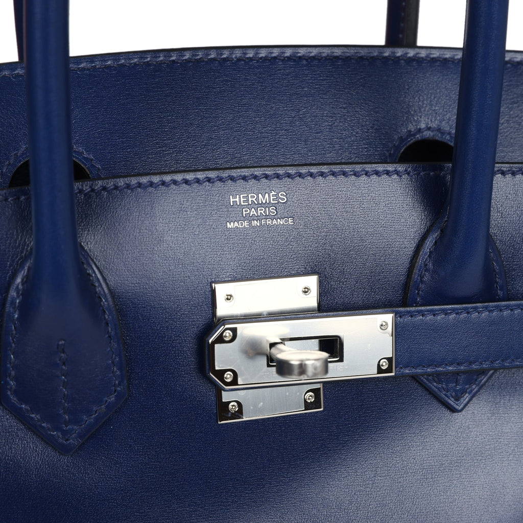 Hermès Birkin 30 Bleu Saphir Box Palladium Hardware