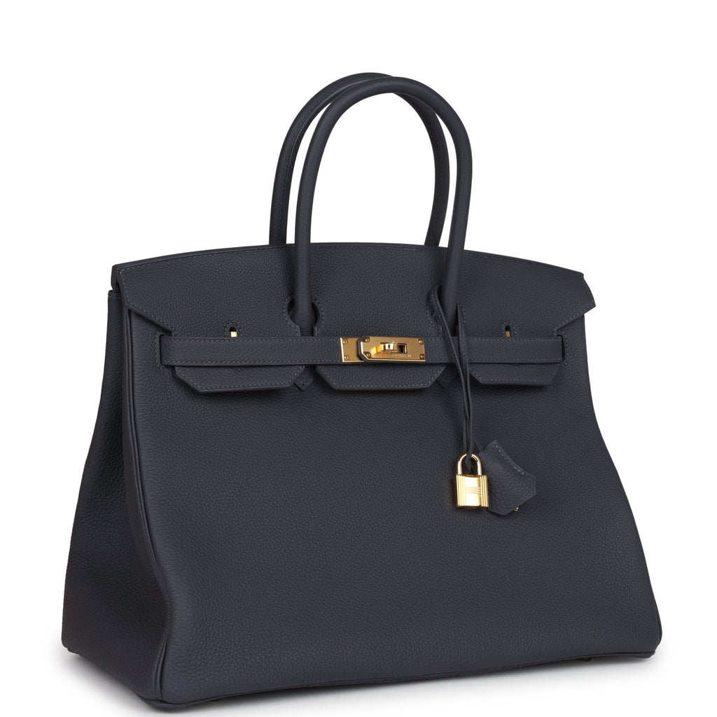 Hermès Birkin 35 Ardoise Togo Gold Hardware