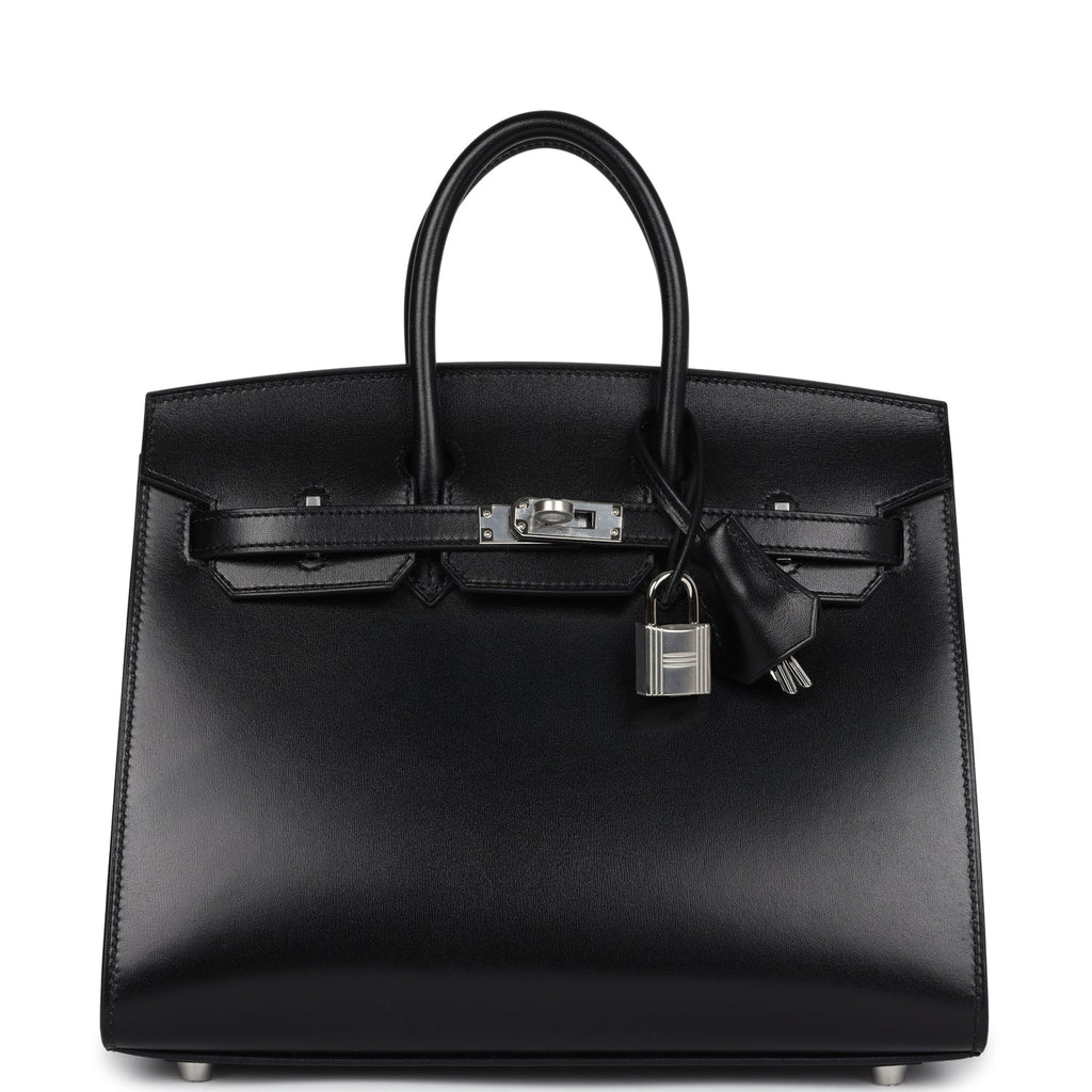 Hermès Birkin Sellier 25 Black Box Palladium Hardware