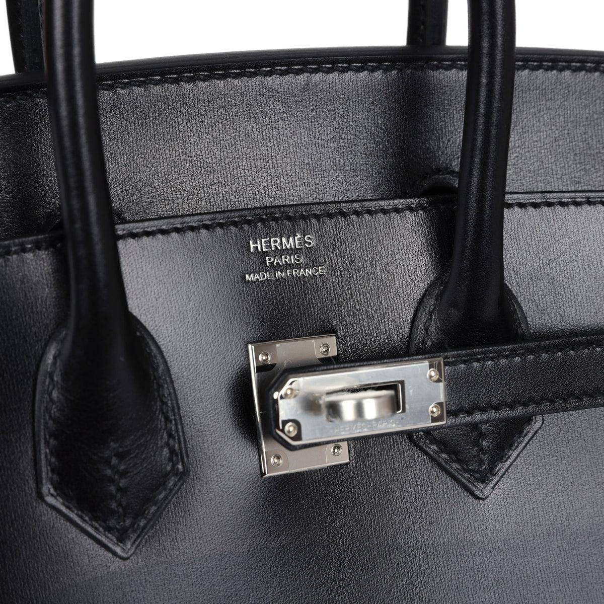 Hermès Birkin Sellier 25 Black Box Palladium Hardware