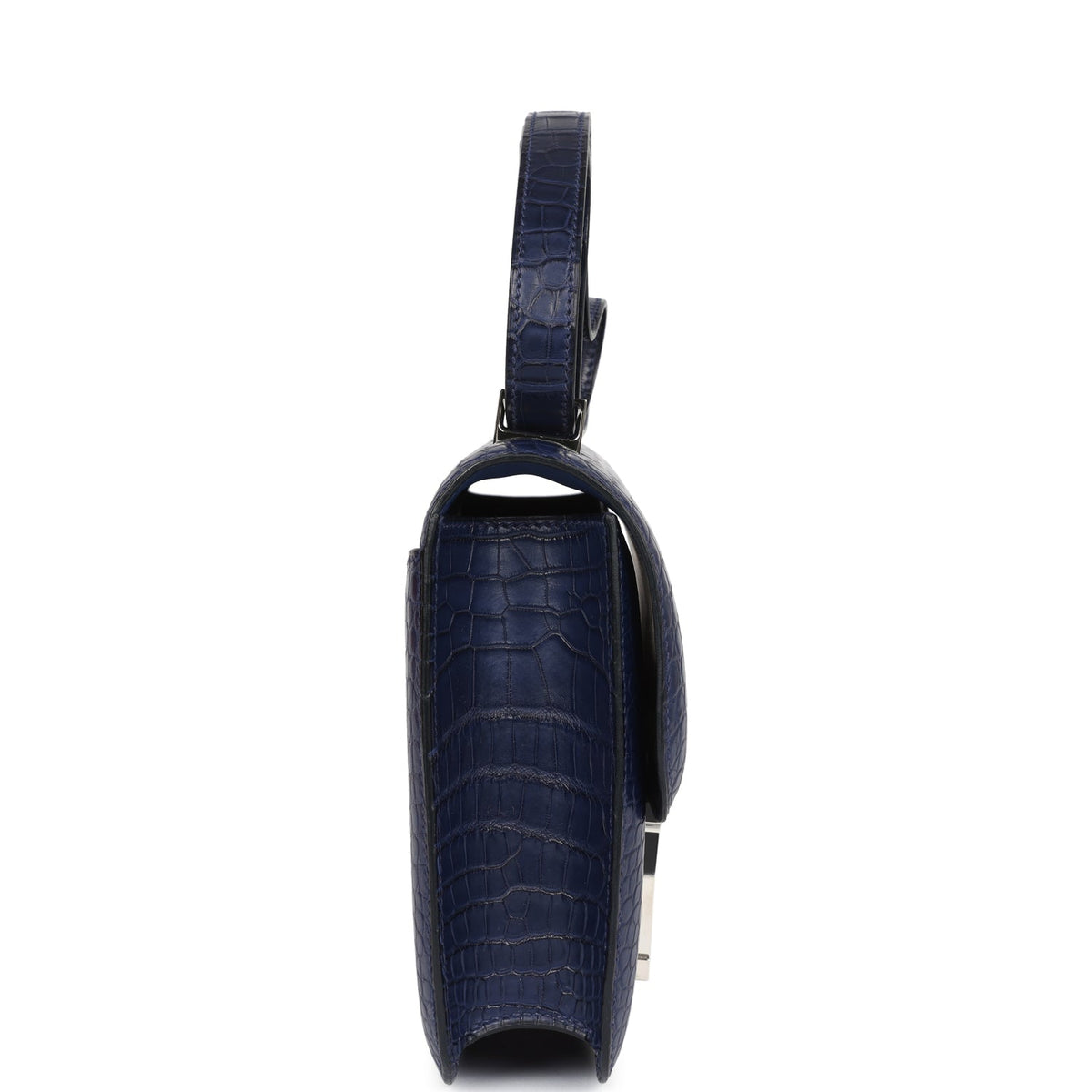 Hermès Constance 1-24 Bleu Saphir Matte Faux Leather Marquette Palladium Hardware