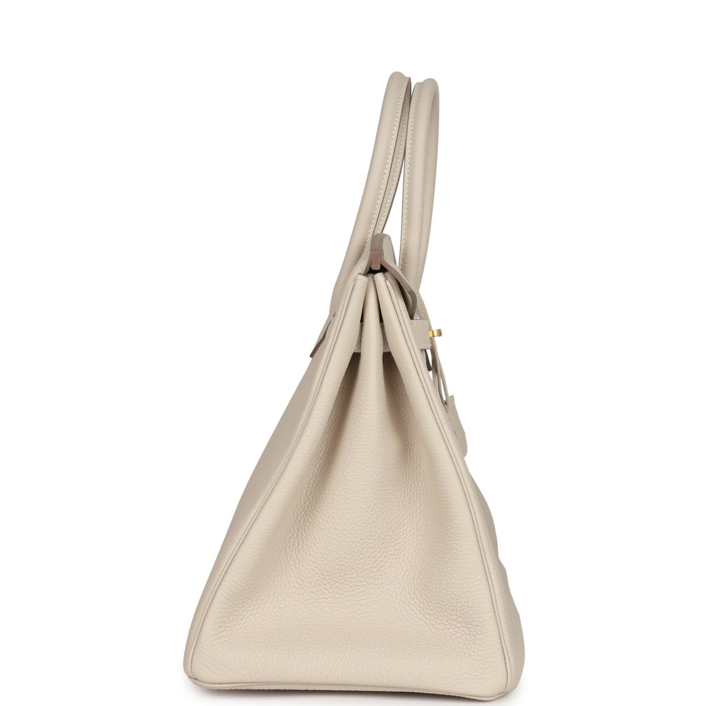 Hermès Birkin 35 Craie Togo Gold Hardware