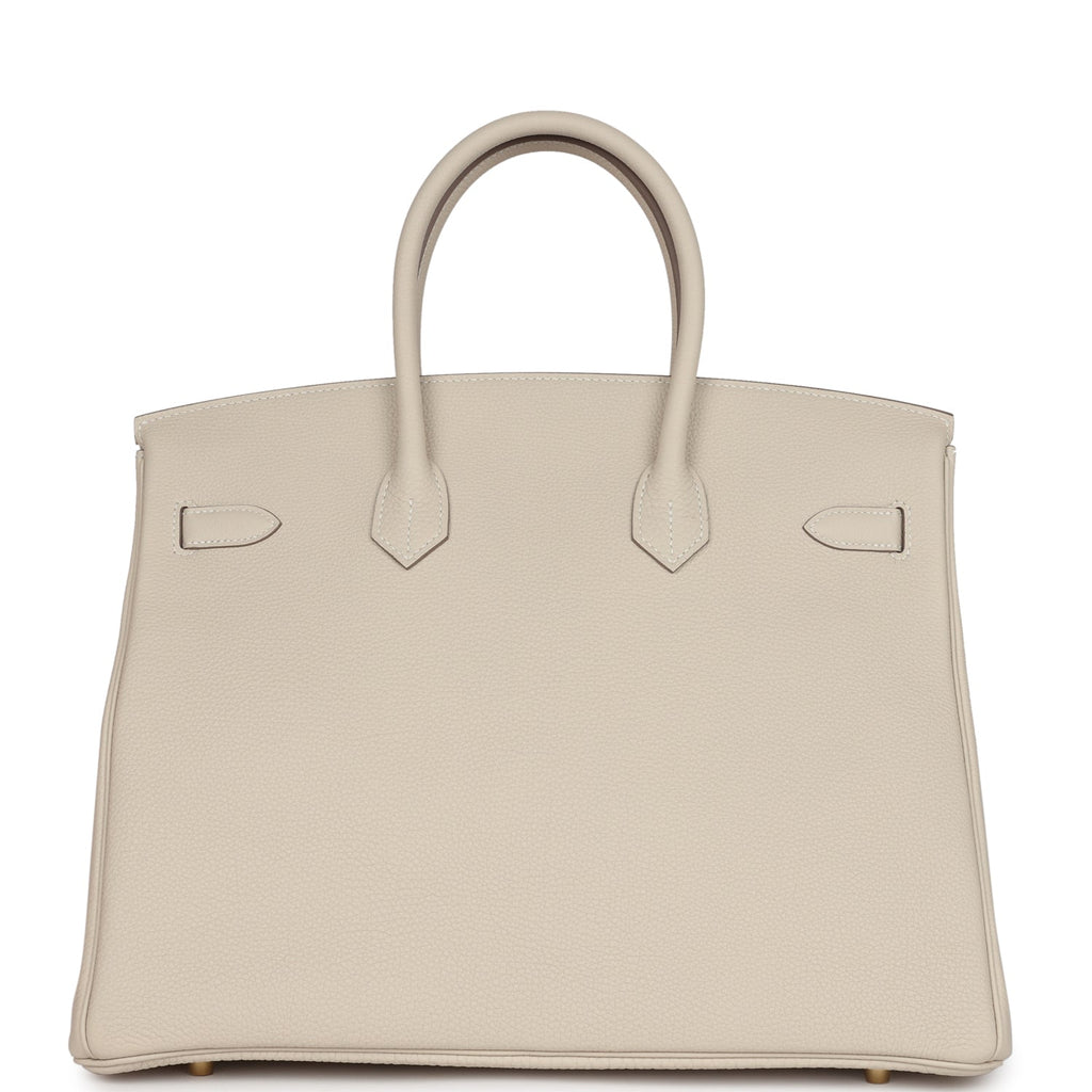 Hermès Birkin 35 Craie Togo Gold Hardware