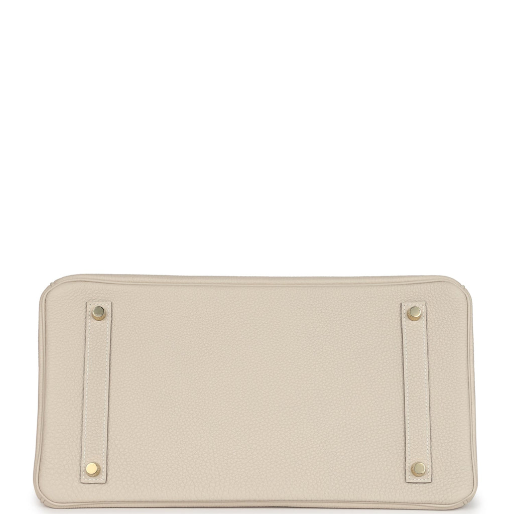 Hermès Birkin 35 Craie Togo Gold Hardware