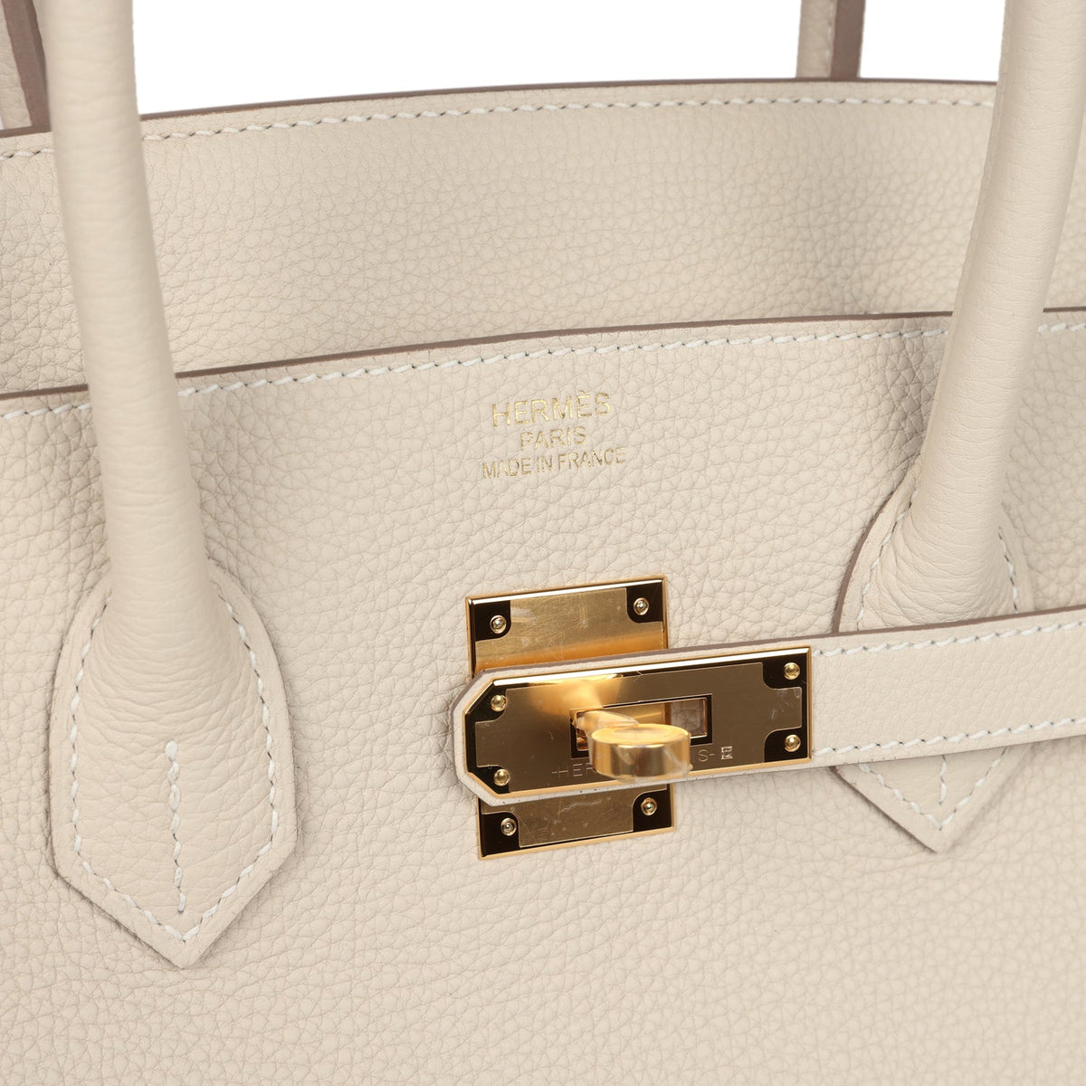 Hermès Birkin 35 Craie Togo Gold Hardware