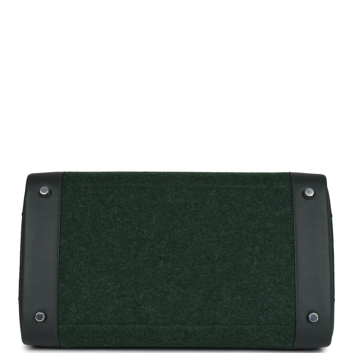 Hermès Birkin 35 Vert Anglais Feutre Wool and Vert Fonce Feutre Swift Palladium Hardware