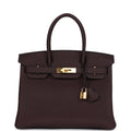 Hermès Birkin 30 Rouge Sellier Togo Gold Hardware