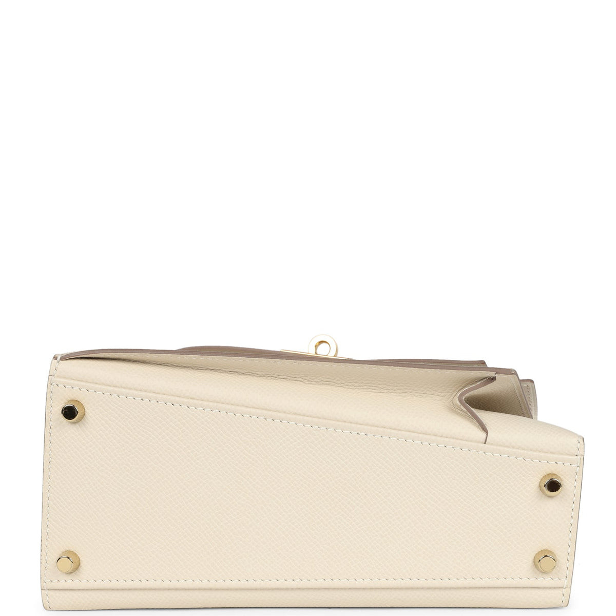 Hermès Kelly Sellier en Desordre 20 Craie Epsom Gold Hardware