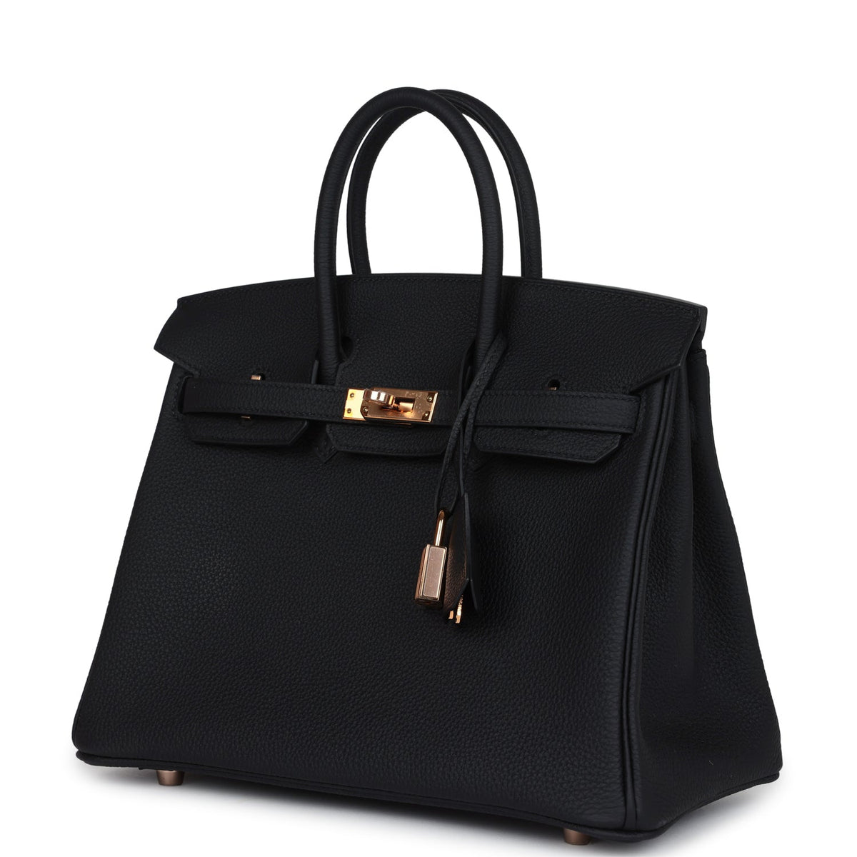 Hermès Birkin 25 Black Togo Rose Gold Hardware