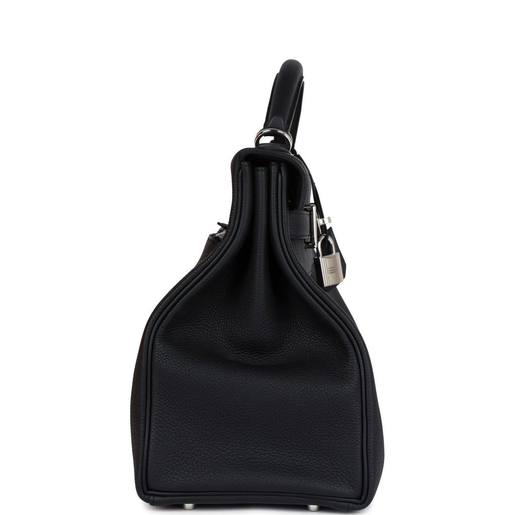 Hermès Kelly 42 Maxi Black Togo Palladium Hardware