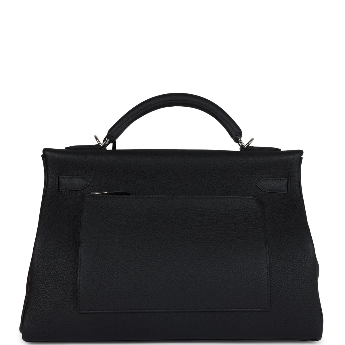 Hermès Kelly 42 Maxi Black Togo Palladium Hardware