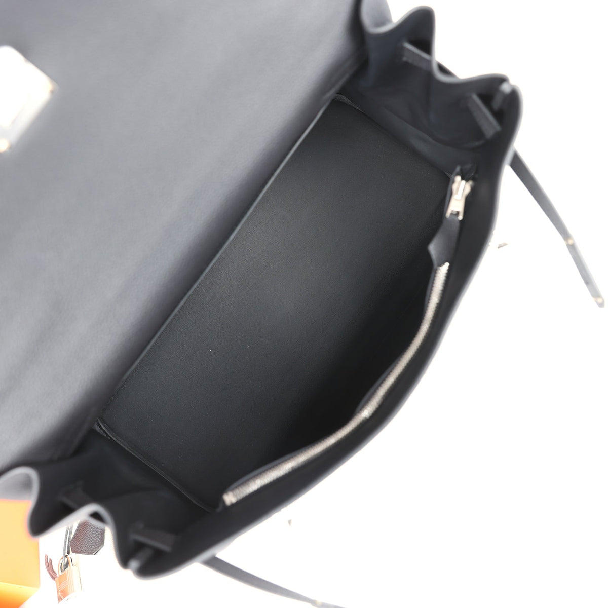 Hermès Kelly 42 Maxi Black Togo Palladium Hardware
