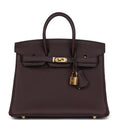 Hermès Birkin 25 Rouge Sellier Togo Gold Hardware