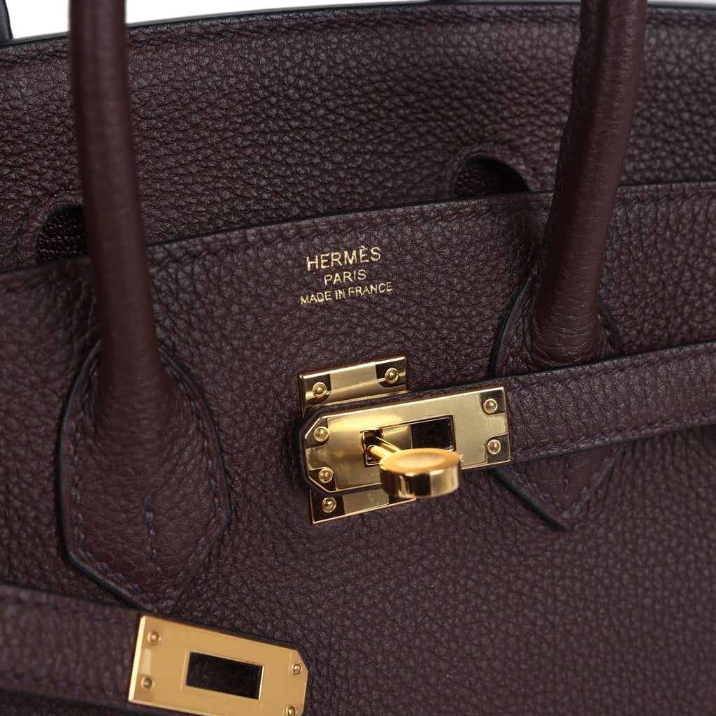 Hermès Birkin 25 Rouge Sellier Togo Gold Hardware