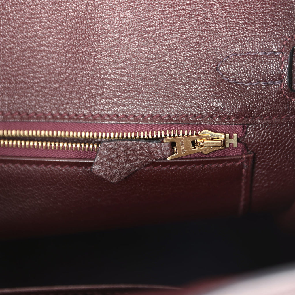Hermès Birkin 25 Rouge Sellier Togo Gold Hardware