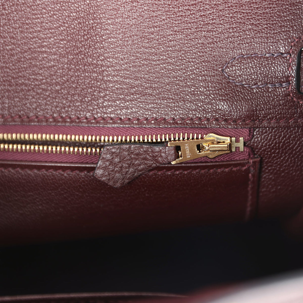 Hermès Birkin 25 Rouge Sellier Togo Gold Hardware