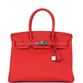 Hermès Birkin 30 Rouge de Coeur Togo Palladium Hardware