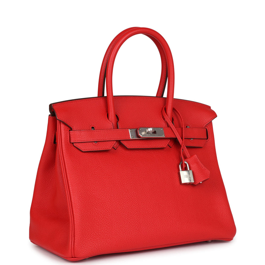 Hermès Birkin 30 Rouge de Coeur Togo Palladium Hardware