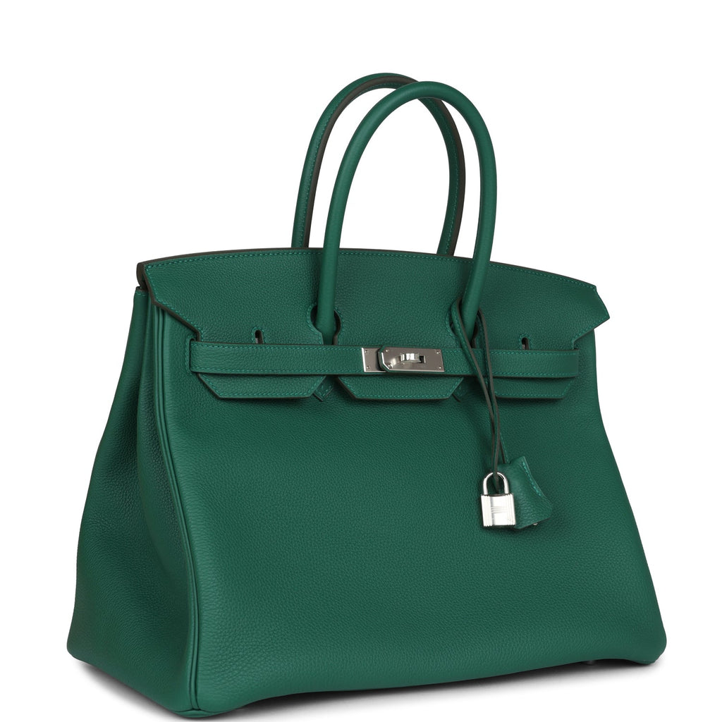 Hermès Birkin 35 Vert Moyen Togo Palladium Hardware