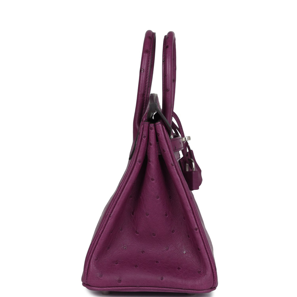 Hermès Birkin 25 Anemone Ostrich Palladium Hardware