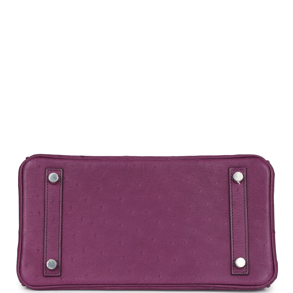 Hermès Birkin 25 Anemone Ostrich Palladium Hardware