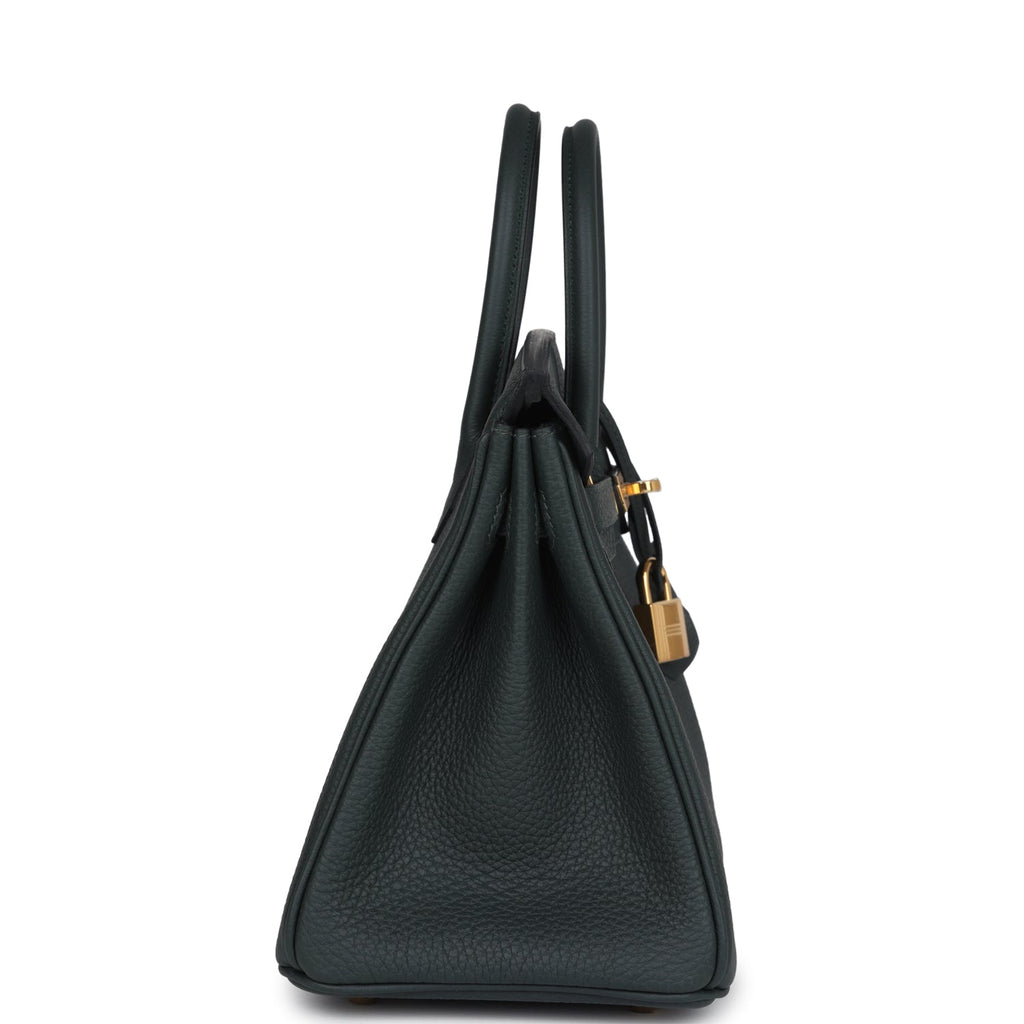Hermès Birkin 25 Vert Fonce Togo Gold Hardware