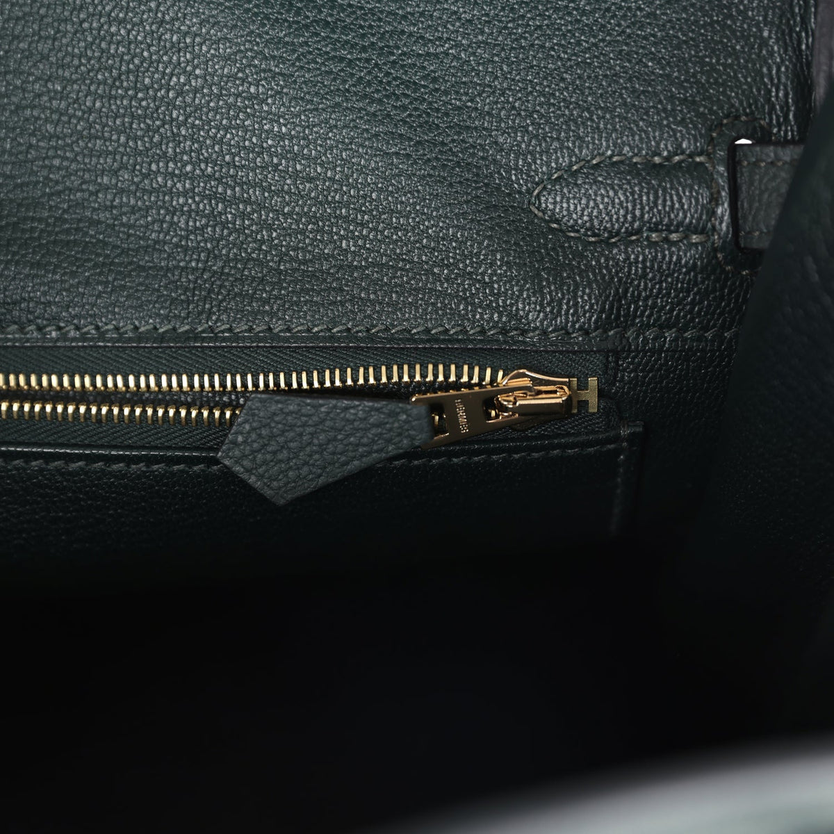 Hermès Birkin 25 Vert Fonce Togo Gold Hardware