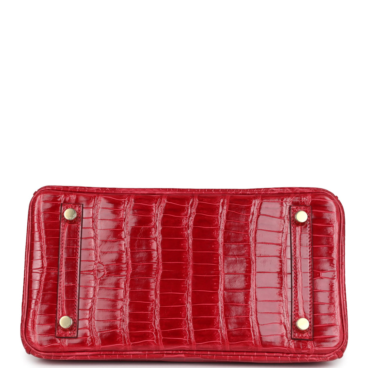 Hermès Birkin 25 Braise Shiny Faux Leather Gold Hardware