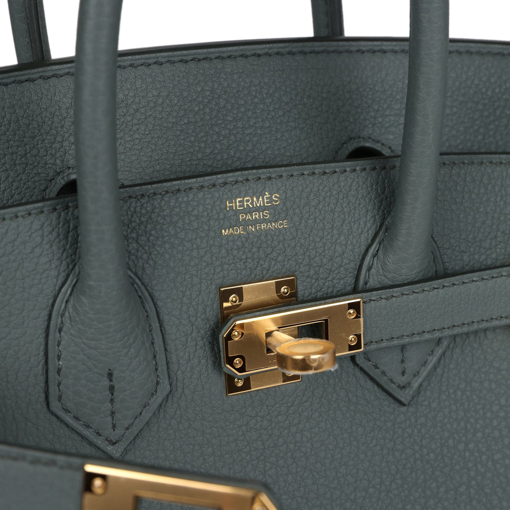 Hermès Birkin 25 Vert Amande Togo Gold Hardware