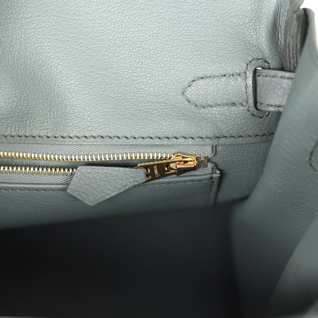 Hermès Birkin 25 Vert Amande Togo Gold Hardware