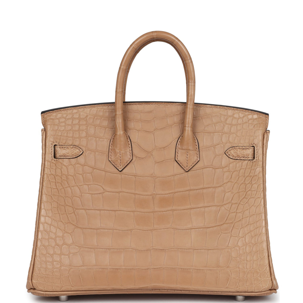 Hermès Birkin 25 Chai Matte Faux Leather Palladium Hardware