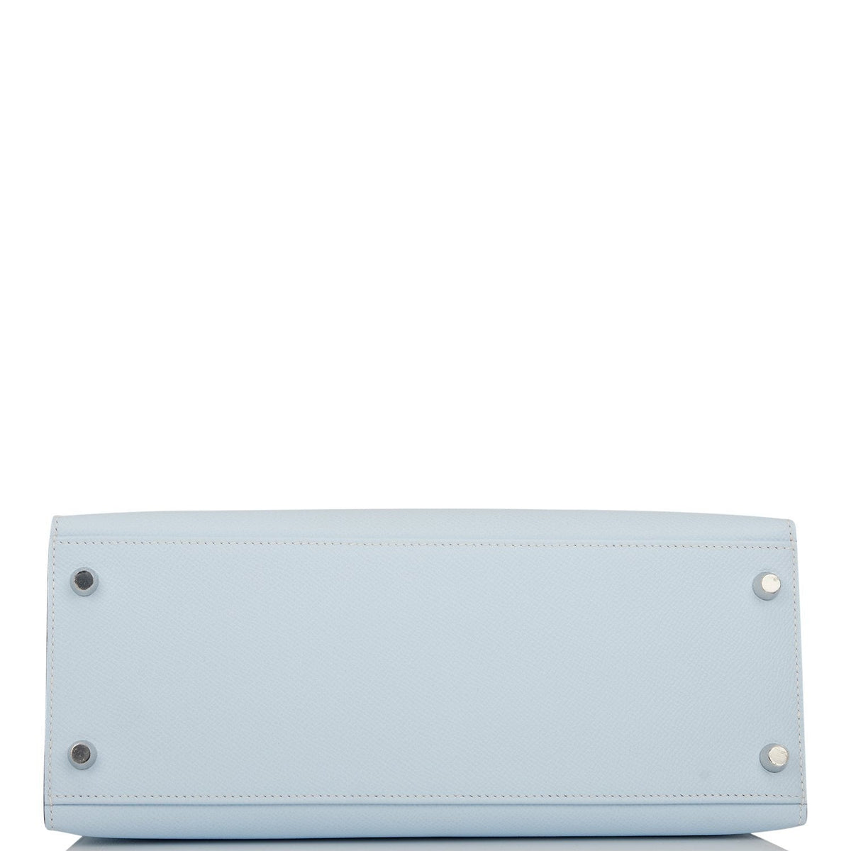 Hermès Kelly Sellier 28 Bleu Brume Epsom Palladium Hardware