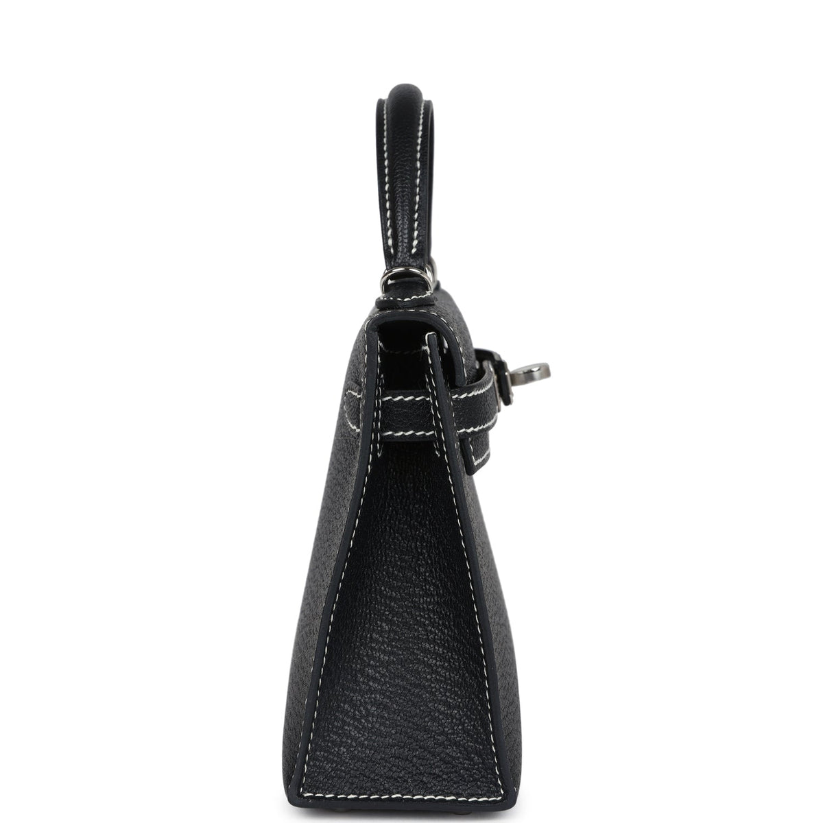 Hermès Special Order (HSS) Kelly Sellier 20 Black Chevre Mysore Palladium Hardware