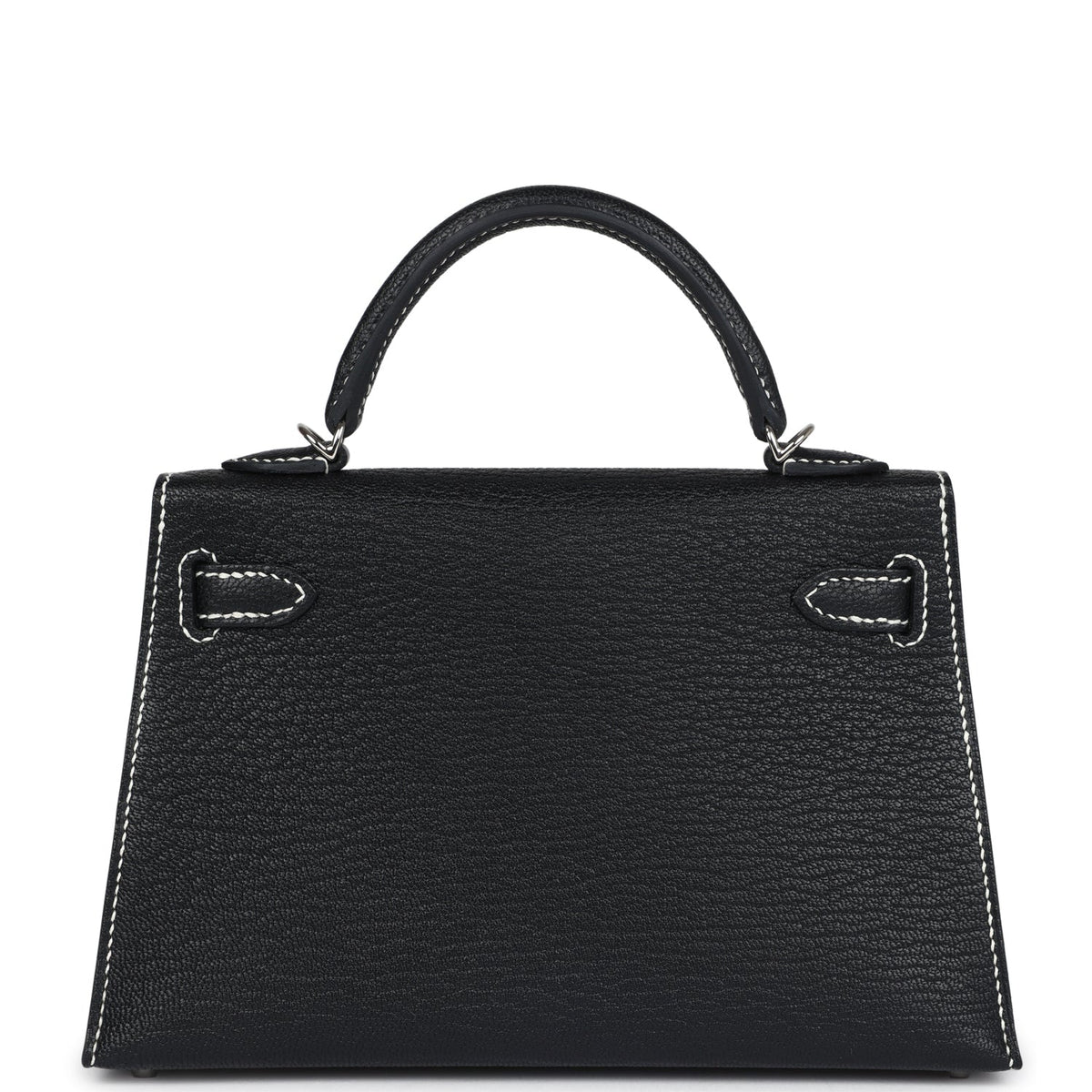 Hermès Special Order (HSS) Kelly Sellier 20 Black Chevre Mysore Palladium Hardware